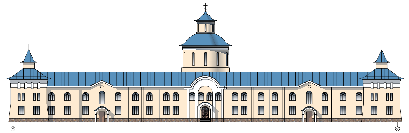 Макет Приюта для детей сирот